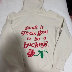 Ohio State University Cream Hoodie